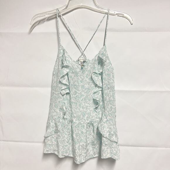 Banana Republic Silk Floral Top Womens XS Lightweight Quiet Luxury Boho Romantic - Picture 1 of 7